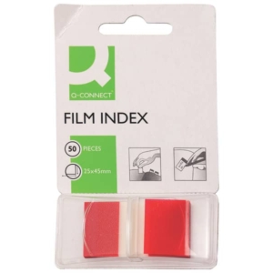 Segnapagina Q-Connect 25x43 mm Rosso Blocchetto da 50 - KF03633-0
