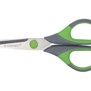 Forbici Q-Connect Softgrip Grigio/Verde 14 cm E-35250 IA-0