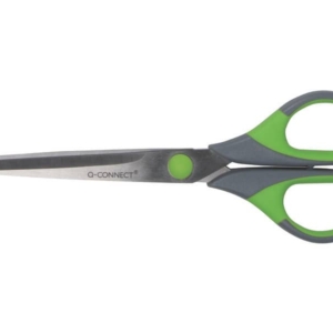 Forbici Q-Connect Softgrip Grigio/Verde 17,5 cm E-35271 IA-0