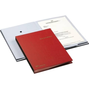 Libro Firma Fraschini 18 intercalari con fori Rosso 618-A-DR-0
