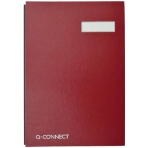 Libro firma Q-Connect 20 pagine 24x35 cm Rosso KF31011-0