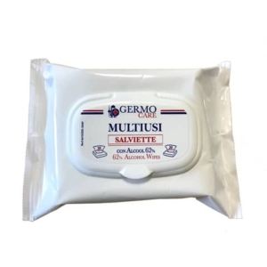 Salviette disinfettanti multisuperficie Multiusi alcool 62% - 20x20 cm profumo limone - TOW100 (conf.20)-0