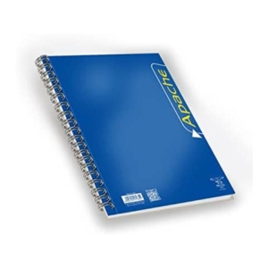 Blocco spiralato Pigna Apache quadretti 4mm - A4 140 fogli Assortito-0