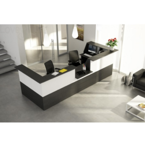 Bancone reception lineare 4 metri Musa Artexport - NERO VENATO