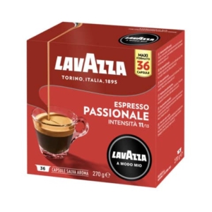 Caffè in cialde Lavazza Astuccio 36 capsule A Modo Mio Passionale 8715-0