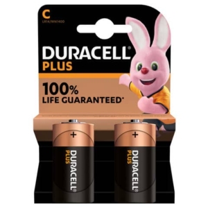 Batterie alcaline Duracell Plus100 Mezzatorcia C - MN1400 mAh - DU0301 (conf.2)-0