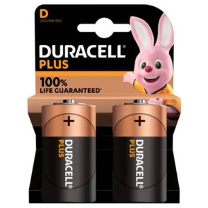 Batterie alcaline Duracell Plus100 Torcia D MN1300 mAh - DU0401 (conf.2)-0
