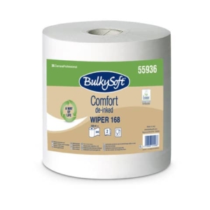 Bobina Multiuso 2 veli Comfort Wiper 168 m - Bulkysoft Bianco (conf.2 rotoli)-0