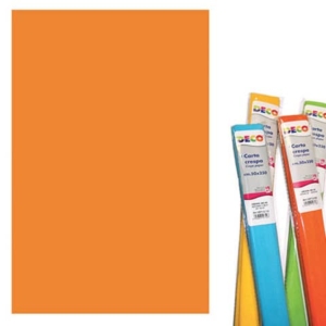 Rotolo di Carta crespa - 50x250 cm - 40 g/m² Deco Arancio 10713/05-0