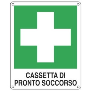 Cartello d'emergenza 25x31 cm Cartelli Segnalatori "Cassetta pronto soccorso" E20114X-0