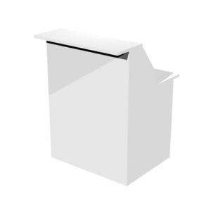 Bancone reception Artexport Musa 80x76x117 cm Bianco 2824-B80-3-0