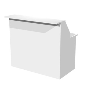 Bancone reception Artexport Musa 120x76x117 cm Bianco 2824-B12-3-0