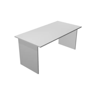 Scrivania da ufficio Grigia Artexport linea Presto 120x80x72 cm fianchi melanimicospess. 22 mm-0