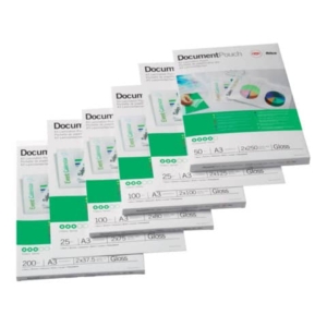 Pouches per plastificatrici GBC matt - 2x75 µm - opache - A3 (conf.100)-0