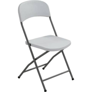 Sedia pieghevole Serena Group in polietilene e acciaio verniciato Bianco 43x43xh.83 cm-0
