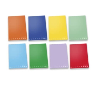 Maxi quaderno Pigna Monocromo A4 righe 0C - 38 ff - carta 100g/m2 - copertina colori assortiti - 02298880C-0
