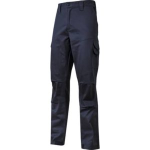 Pantalone da lavoro in cotone elasticizzato Guapo Blu U-Power taglia XL-0