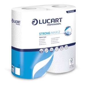 Rotolo cucina 2 veli Lucart STRONG MAXI 2 - 88 strappi per rotolo (conf.2)-0