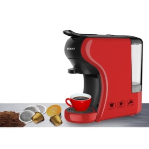 Macchina per caffè espresso multicapsula 3 in 1 Sogo Rosso SS-5675-R-0