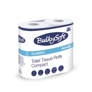 Carta igienica Classic 2 veli in pura cellulosa 500 strappi Bulkysoft - 66440.E21 (conf.4 rotoli)-0