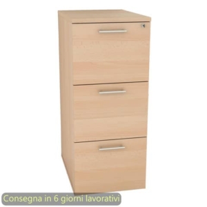 Mobile classificatore per cartelle sospese 3 cassetti + 1 serratura 49x55xh.107,2 cm Artexport Faggio-0