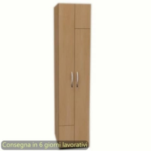 Spogliatoio a 2 ante con serratura 40x52xh.180 cm Artexport Noce chiaro 2623/4-0