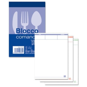Blocchi di comande autoricalcanti 25x3 copie autoricalcanti - 9x15 cm Z10584Z118485 (conf.10)-0