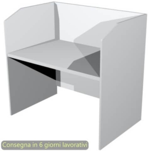 Postazione Call Center Presto 125x80xh.119 cm Artexport piano Grigio - CALL125/9-0