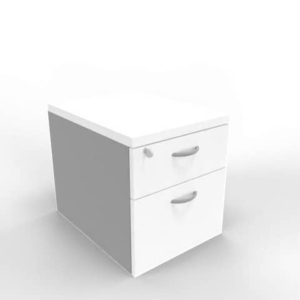 Cassettiera Bianca a 1 cassetto con classificatore 42x56xh.58 cm linea Practika Quadrifoglio - PKCACL01-BA-AA-0