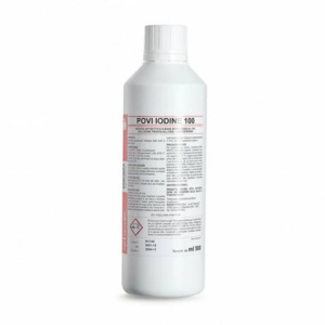 Soluzione acquosa pronta all'uso Povi Iodine 100 a base di Iodopovidone 10% PVS 500 ml - JOD006-0
