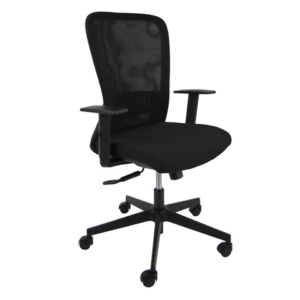 Seduta operativa Unisit Eris schienale in rete sedile in tessuto ignifugo con braccioli nero - EIA/BRF/IN - LoveOffice