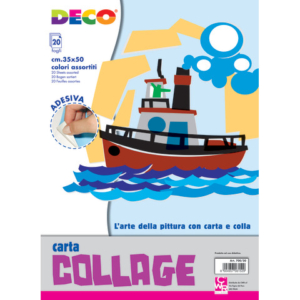 Album carta rasata adesiva Deco 35x50 cm - 20 fogli - colori assortiti 700/20 - LoveOffice