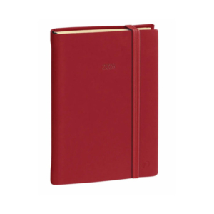 Agenda giornaliera 2026 Quo Vadis Daily 21 Prestige Silk 13x21 cm rosso - 37501426MQ - LoveOffice